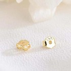 100 200pcs Solid 925 Sterling Silver Earring Stopper Safety Backs 18k Gold