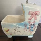 Vintage Rubens Originals Taiwan Nursery Baby Crib Planter storage-music Box