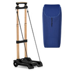 Blue Detachable Shopping Cart storage Bag bungee Cord folding Luggage Hand Truck