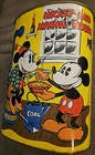 Vintage Walt Disney Productions  50s Mickey Minnie Mouse Trash Can Gov Tax Rare 