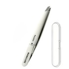 Stainless Steel Eyebrow Tweezers Slant Tip Precision Hair Removal