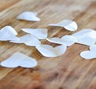 White Heart Confetti 1 Inch Biodegradable For Wedding Party Decor Pack Of 4000