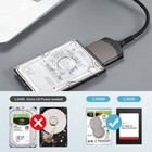 Usb 3 0 To Sata 22-pin Adapter Cable For 2 5  Hdd Ssd 5gbps Data Transfer