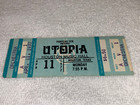 Utopia Todd Rundgren 1977 Vintage Unused Concert Ticket Huston Music Hall Texas