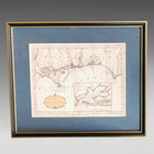 Antique 1781 Hand Coloured Map Of West Florida By Thomas Kitchin Senior
