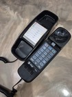 At t 210m Trimline Slimline Phone Black Corded Landline Push Button Tone pulse