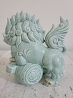 Yoshimi K Foo Dog Shishi Guardian Lion Porcelain Figurine Japan Signed