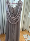 New Formal Wedding Chiffon Mother-of-bride Infinity Sleeve Gown Dress  Size 16 W