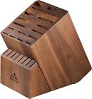 Enoking 25-slot Acacia Wood Knife Block Heavy Duty Large Empty Holder -no Knives