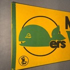 Vintage 1972 New England Whalers Rare Yellow Whl Hockey Full Size Pennant Banner
