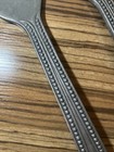 Wilton Armetale Pewter Beaded Salad Serving Spoon Fork Utensil Set 12 5 