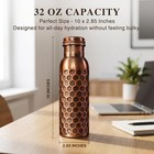 32 Oz Antique Copper Handmade Solid Pure Copper Water Bottle Copper Hydration