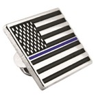Pinmart s Thin Blue Line Police Awareness Flag Enamel Lapel Pin