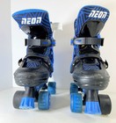Roller Skates Neon Blue -size Men  boys  3-6