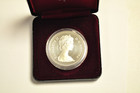 3- three  Canadian Silver Dollars  1980  81 And 82  In Case And Sleeve As Shown 
