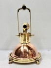 Set Of 2 Timeless Industrial Beauty  Vintage Brass And Copper Pendant Light