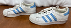 Adidas Superstar Foundation Men s Size 5 White  light Blue  Style  by3716 