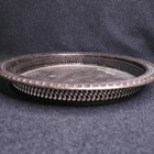 Vintage Silver Plated Communion Tray Plate Openwork Intricate Design Details