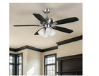 Hampton Bay Hollis 52  Brushed Nickel Led Ceiling Fan 5 Reversible Blades Remote