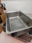 Lot 7 Vollrath 90053 Model- super Pan 3 -full Size X 6  D Perforated Food Pans