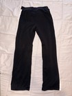 H m Boys 12-13y Black Jogger Pants White Stripe Cotton Blend