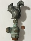 Vintage 1960 s With Original Patina Garden Brass Squirrel Faucet Spigot Hose Bib
