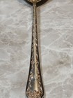 Vintage Wm Rogers   Sons Silver Plated Serving Spoon 11    Floral Pattern