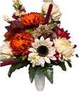 Cemetery Flowers Fall Sympathy Grave Bronze Autumn Artificial Arrangement 23   