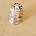 Vintage Sterling Silver Floral Thimble Size 7