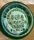 Vintage Green Glass Nugrape Soda Drink Bottle  6  Oz Pop Top 8  Tall