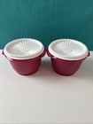 Tupperware Classic 20oz Servalier Deep Pink White Seal Set Of 2 New Sale