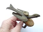 Original  Victorian Brass Sewing Bird With Clamp Pin Cushion    Quilter   s Swing