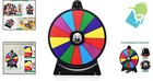 Smooth-spin 12  Prize Wheel With Customizable Surface For Parties   Events