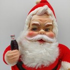 Rushton Co  Santa Coca Cola Bottle White Boots Vintage Read