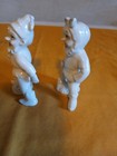 Vintage Pixie Elf Figurines  Japan  White   Mid Century