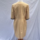 Mikael Aghal Beaded Dress Jacket Set Sz 8 Gold Mother Of The Bride Mob Formal