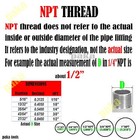  2 Pack  3 8 Hose Barb  X 1 4 Male Npt Brass Pipe Fitting Gas Fuel Water  clamps