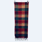 Nwt Tartan Traditions Scarf 100  Wool Scotland Wrap Fringed  64  X 12  Soft