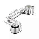 2 Pack Universal Tap Extenders 1080   Swivel Extension Faucet Rotate Robotic Arm