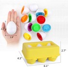 6-piece Color Matching Eggs Toy Set  Shape Sorting Puzzle For Toddlers baby Kids