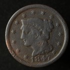 Usa 1847 Braided Hair Large Cent - Brothel Token - One C nt