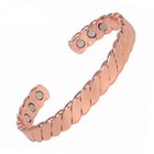 Twist Gorgeous Pure Copper Magnetic Bracelet Pain Relief Balance Energy Cuff Rx