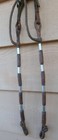 Vintage Braided Silver Ferrule Double Ear Horse Headstall Sterling Buckle