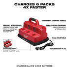 Milwaukee 48-59-1807 M12 m18 12 18v 6-port Rapid Charge Station