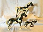 1960 s Hartland  680 Black   White Tobiano Pinto Horse Family