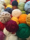 1 Pound    Yarn Scrap Balls Lot  Random Assortment  