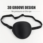 Adjustable Eye Patch For Adults Amblyopia Lazy Eye Treatment Black Cloth Patch