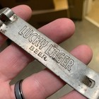 Vintage Lucky Lager Beer Bottle Can Opener - No Finer Beer Made East Or West