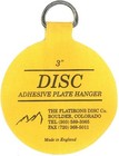 Flatirons Disc Adhesive Plate Hanger Set  2-3 Inch And 2-4 Medium  Yellow 