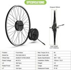 Bafang 48v500w Electric Bike Conversion Kit 26 700c Front Wheel Ebike Hub Motor